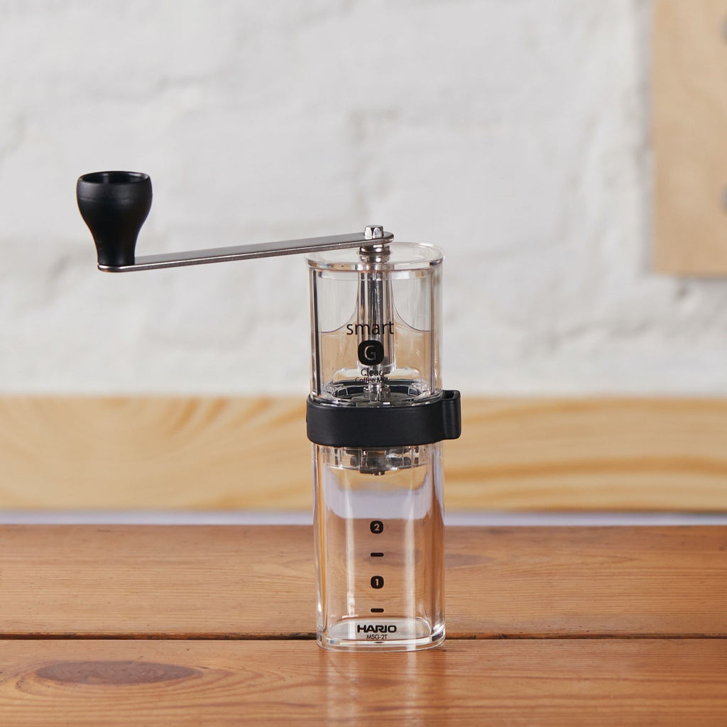 Hario Mill and Clear Coffee Grinder Smart G Blue Tokai Coffee
