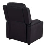 Load image into Gallery viewer, Detec™Classy 1 Seater Manual Recliner With Cupholders Black Colour
