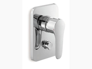Kohler July K-P16316IN-4FP-CP 40mm recessed bath and shower trim with diverter in polished chrome
