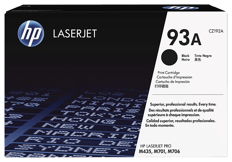 HP 93A Black Contract Laserjet Toner Cartridge