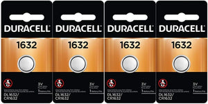 Duracell 4 Pcs Lithium Battery ECR1632 CR1632 DL 1632 3V Batteries , Total 4 Cell
