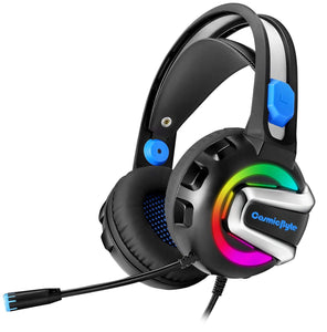 Open Box, Unused Cosmic Byte G3300 Saturn Rings Gaming Headphone with Mic Blue
