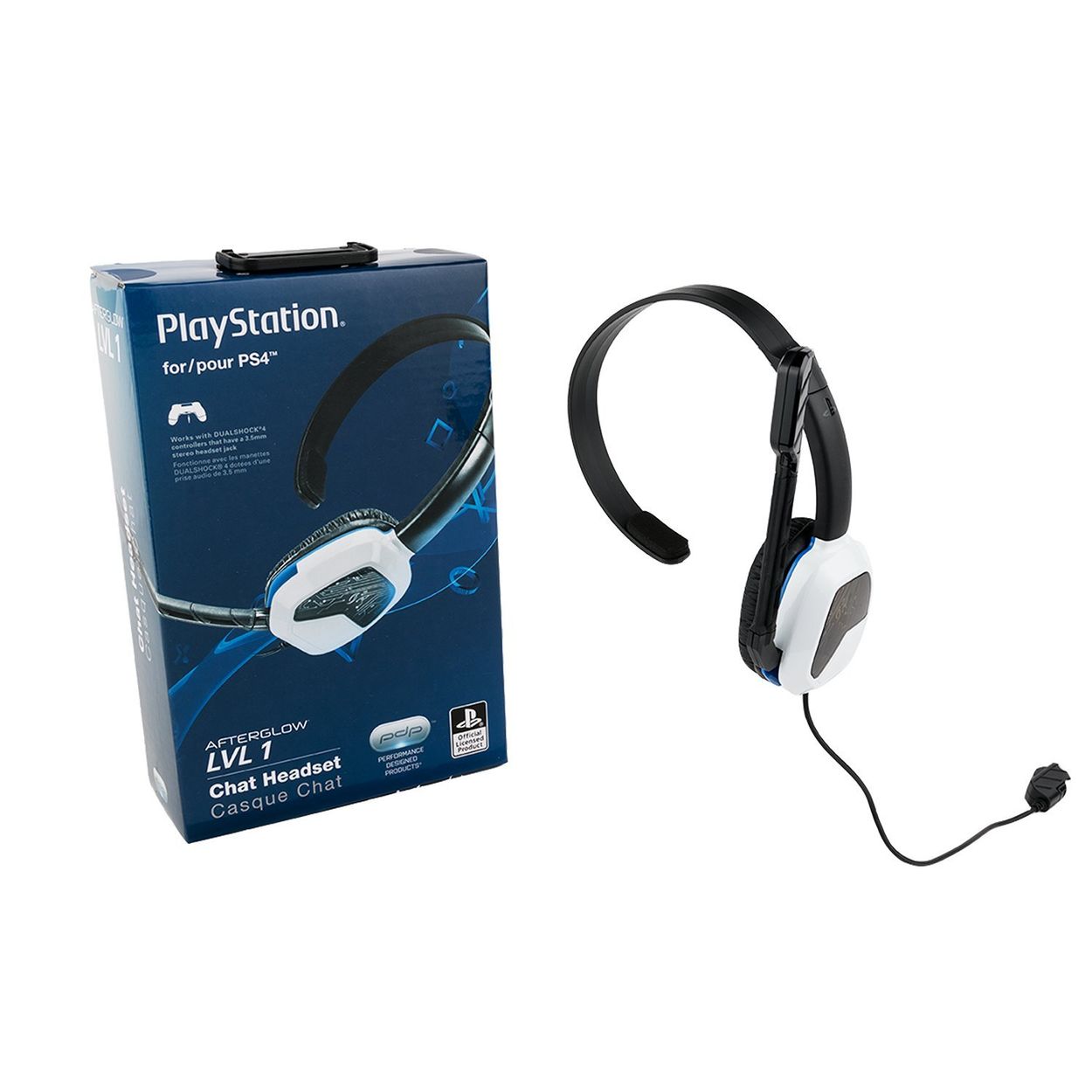 Open Box, Unused PDP Sony Afterglow LVL 1 Chat Headset