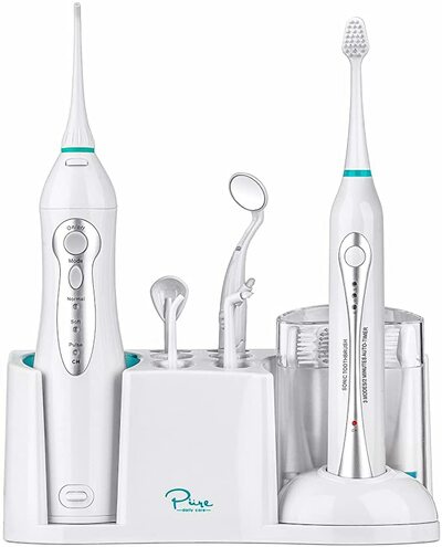 AquaSonic Home Dental Center Ultra Sonic Rechargeable Electric Toothbrush