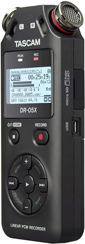 टैस्कम DR-05X स्टीरियो हैंडहेल्ड डिजिटल रिकॉर्डर और USB ऑडियो इंटरफ़ेस, DR-05X (DR-05X)