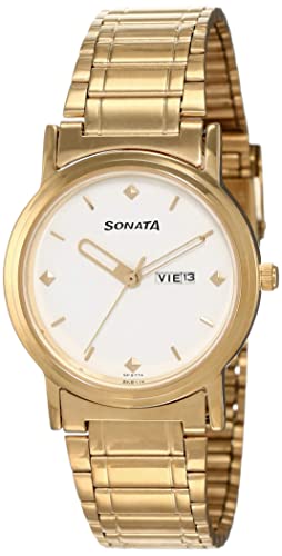 Sonata Classic Analog White Dial Men's Watch 1141YM11