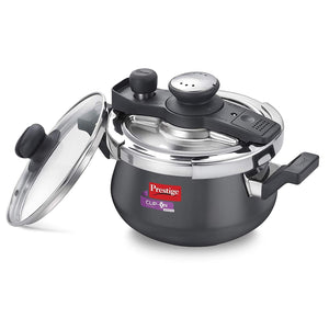 Prestige Clip On Mini Svachh HA Pressure Handi 3 L with Glass lid