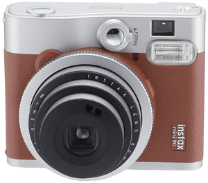 Open Box, Unused Fujifilm Instax Mini 90 Neo Classic Instant Film Camera Brown