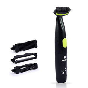 Havells BG6001 Battery Operated Body Trimmer for Body Trimming & Private grooming Including Groin Black Green