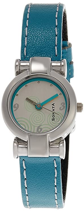 Sonata Yuva Analog White Dial Women's Watch NL8944SL01