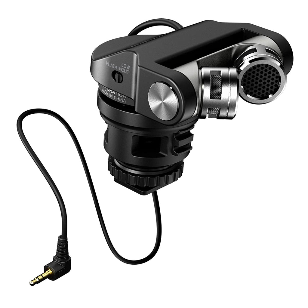 Tascam TM-2X Pattern Stereo Microphone Cardioid Mic for DSLR Filmmaking