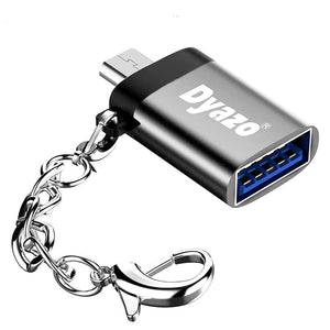 Open Box, Unused Dyazo Aluminium Portable High Speed Micro USB to USB A Female OTG Adapter