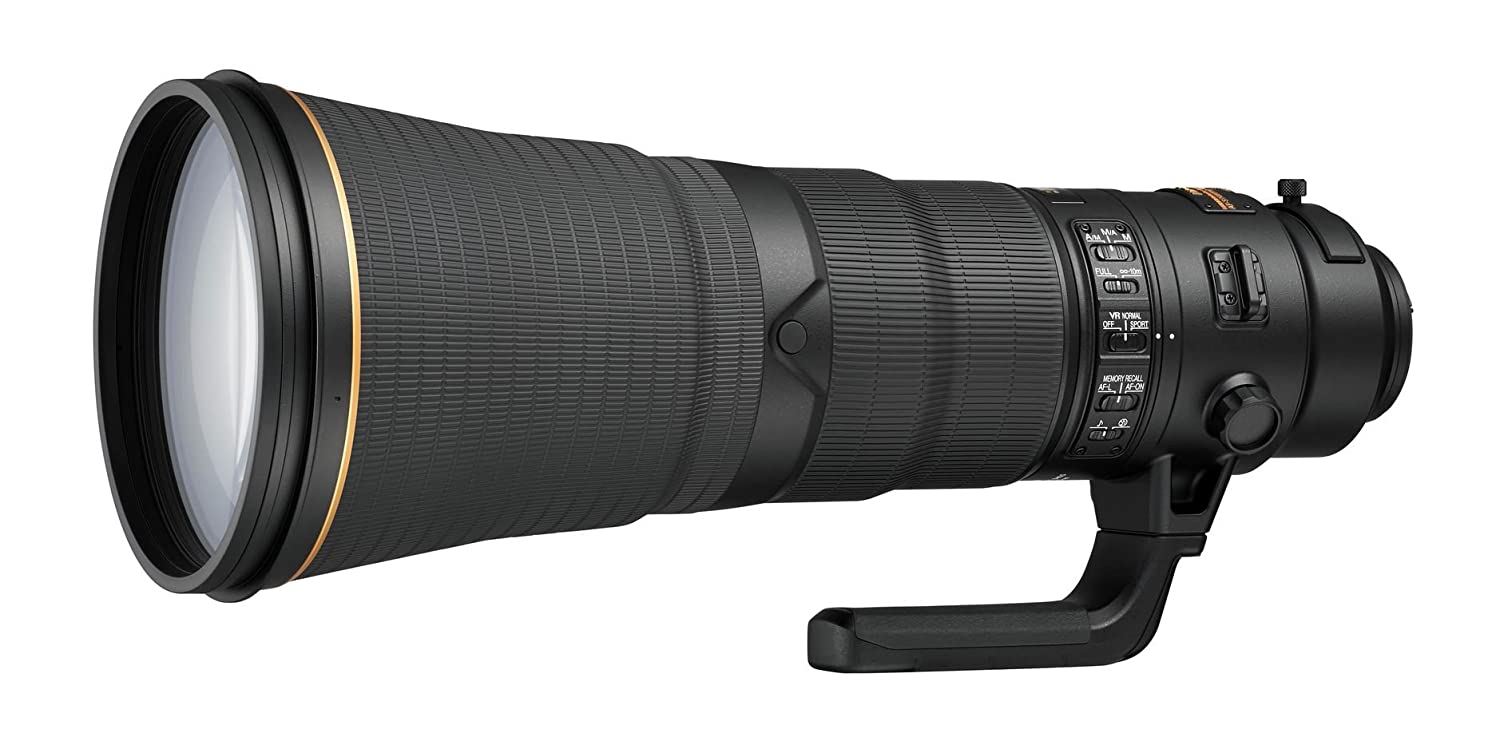 Nikon AF-S FX NIKKOR 600mm f/4E FL ED वाइब्रेशन रिडक्शन फिक्स्ड ज़ूम लेंस ऑटो फोकस के साथ