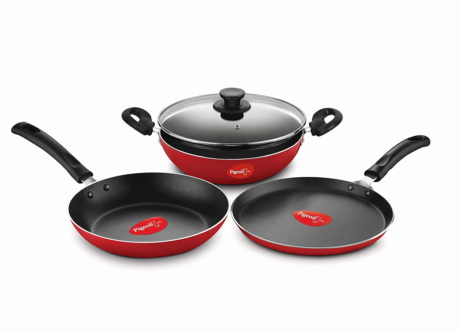 Pigeon Vita 4 PC Induction Base Non Stick Cookware Set