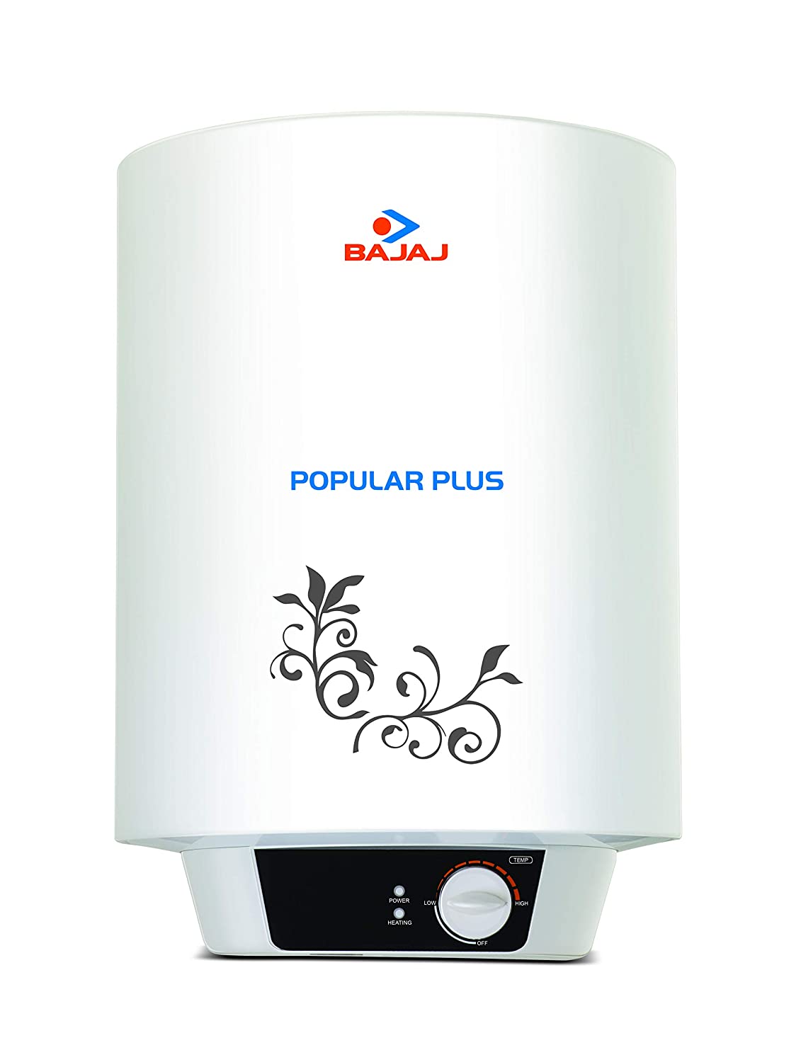 Bajaj Popular Plus Storage 25 Litre Vertical 4 Star Water Heater (White)