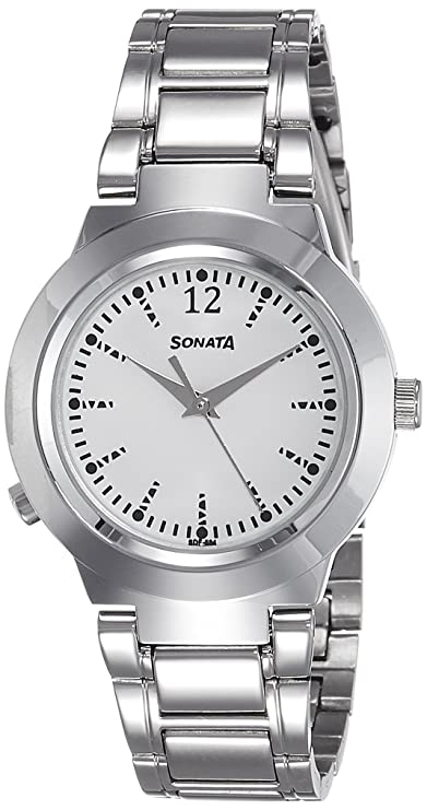 महिलाओं के लिए सोनाटा 90057sm01 एनालॉग घड़ी