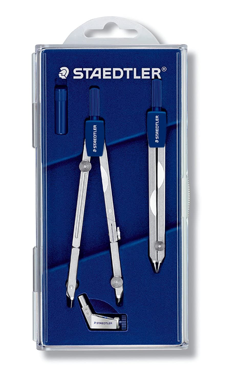 Detec™ Staedtler Mars 554 Basic Compass with Universal Adapter, Divider and Spares Box