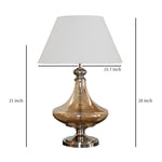 Load image into Gallery viewer, Detec Delicea Gold Luster Metal &amp; Glass Table Lamp
