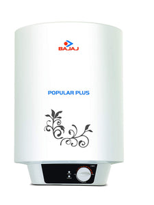 Bajaj Popular Plus Storage 15-Litre Vertical 4 Star Water Heater, White