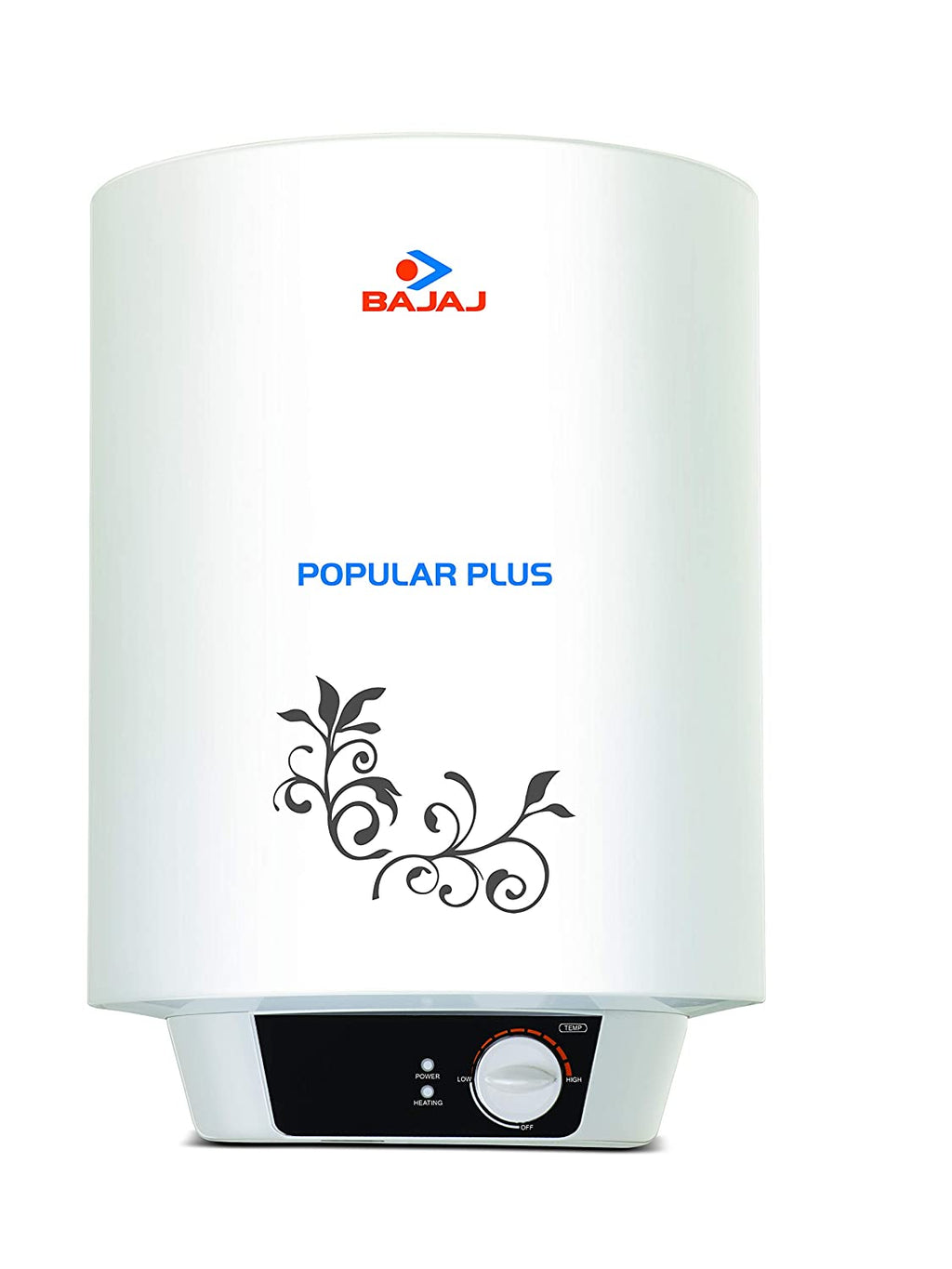 Bajaj Popular Plus Storage 10-Litre Vertical 4 Star Water Heater, White