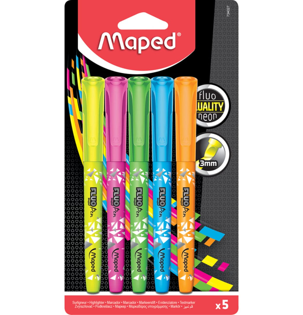 Detec™ Maped Pen Connect Highlighter Set - Pack of 2 set (Multicolor)