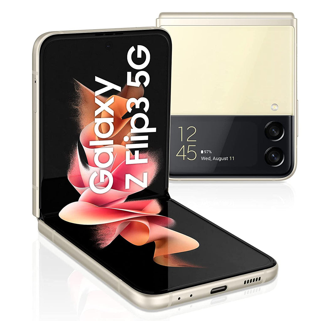 Samsung Galaxy Z Flip3 5G क्रीम, 8GB रैम 256GB स्टोरेज