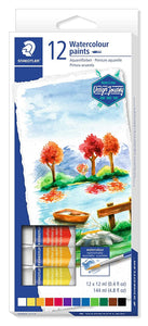 Detec™ Staedtler Aquarell Water Colour Paint Set - Pack of 12 Tubes