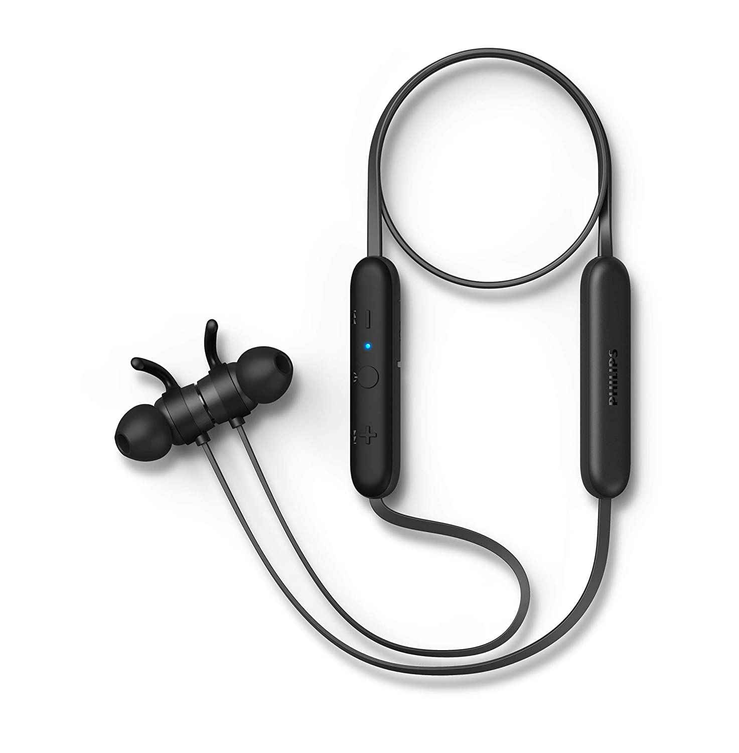 Philips Audio TAE1205BK/00 Bluetooth Neckband with 7 Hours of Playtime USB-C Type Quick Charge