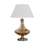 Load image into Gallery viewer, Detec Delicea Gold Luster Metal &amp; Glass Table Lamp
