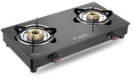 Load image into Gallery viewer, Magma Glass Top 2 Burners Gas Stove, Manual Ignition, Black
