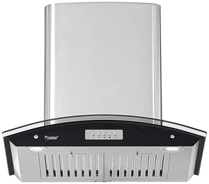 Prestige Glass Kitchen Hood Chimney (Vista 900, Silver)