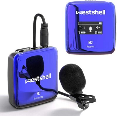 Westshell 2.4Ghz Wireless Lavalier Microphone System Wireless Transmitter