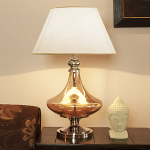 Detec Delicea Gold Luster Metal & Glass Table Lamp