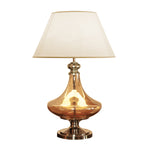 Load image into Gallery viewer, Detec Delicea Gold Luster Metal &amp; Glass Table Lamp
