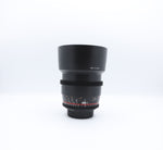 Load image into Gallery viewer, Used Samyang MF T1.5 85mm AS IF UMC II Cine Lens For Nikon
