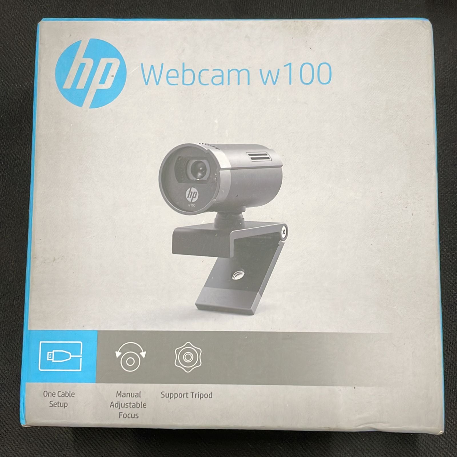 ओपन बॉक्स, अप्रयुक्त HP w100 480P 30 FPS डिजिटल वेबकैम बिल्ट-इन माइक प्लग के साथ 3 का पैक 