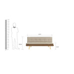 Load image into Gallery viewer, Detec™Barrett 3 Seater Sofa Cum Bed.
