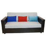Load image into Gallery viewer, Detec™Brazil Diwan Sofa Set With Upholstery Multicolor Pillows
