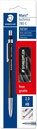 Detec™ STAEDTLER 780 C BKP6 2.0 मिमी (इरेज़र के साथ) मैकेनिकल पेंसिल (1 का पैक)