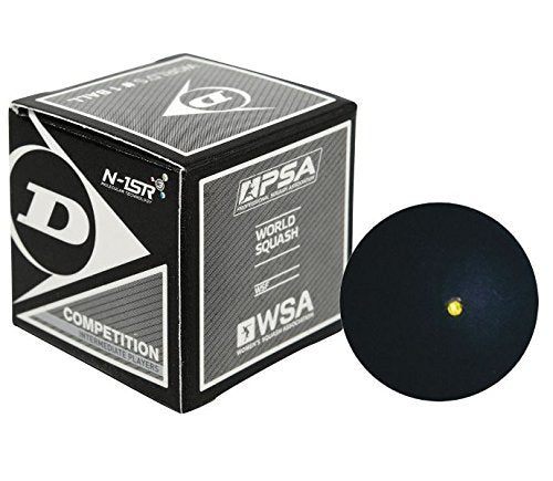 Dunlop D1SB700112 Squash Balls (Pack of 1, Black)