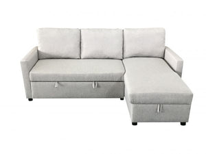 Detec™Corner Sofa Grey and Sofa Bed With Storage