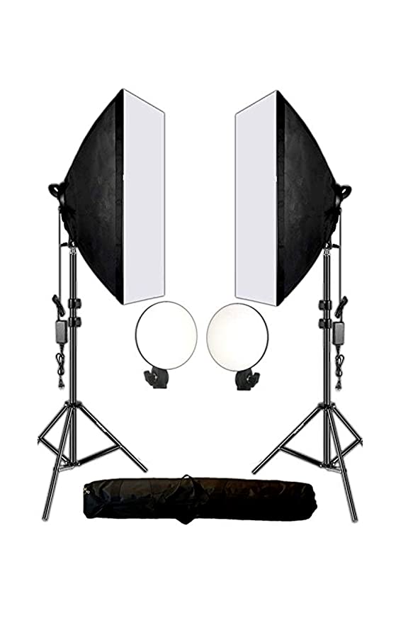 Digiphoto Lv460 Dimmable Led With 50x70cm Softbox 2pc Kit With Carrying Bag