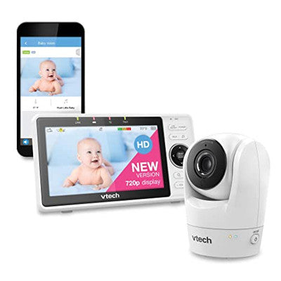 VTech Upgraded Smart WiFi Baby Monitor VM901, 5-inch 720p Display