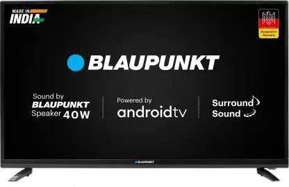 Open Box Unused Blaupunkt Cybersound 98 cm 40 Inch HD Ready LED Smart Android TV 40CSA7809