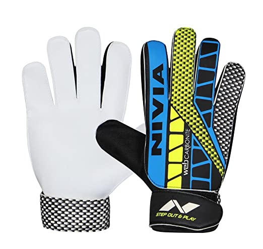 Open Box Unused Nivia Carbonite Web Football Goalkeeper Gloves