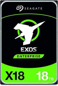 Seagate Exos X18 18TB Enterprise HDD CMR 3.5 Inch Hyperscale SATA 6Gb/s, 7200 RPM