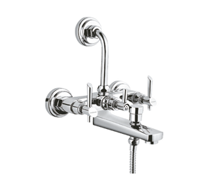 Hindware Immacula Wall Mixer 3 In 1 System With Provision For Hand Shower And Overhead Shower (F110019)