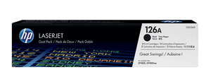 HP 126A Black Original LaserJet Toner Cartridge (Dual Pack)