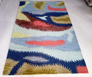 Detec™ Wool Hand Tufted Rug - Modern Art Style