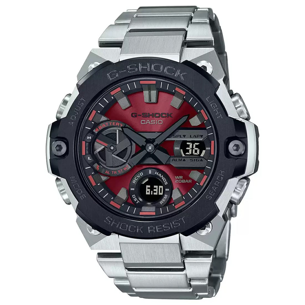 Casio G Shock ST B400AD 1A4DR G1123 Silver G Steel Men's Watch